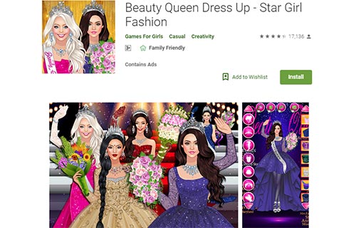 Beauty Queen Dress Up - Star Girl Fashion