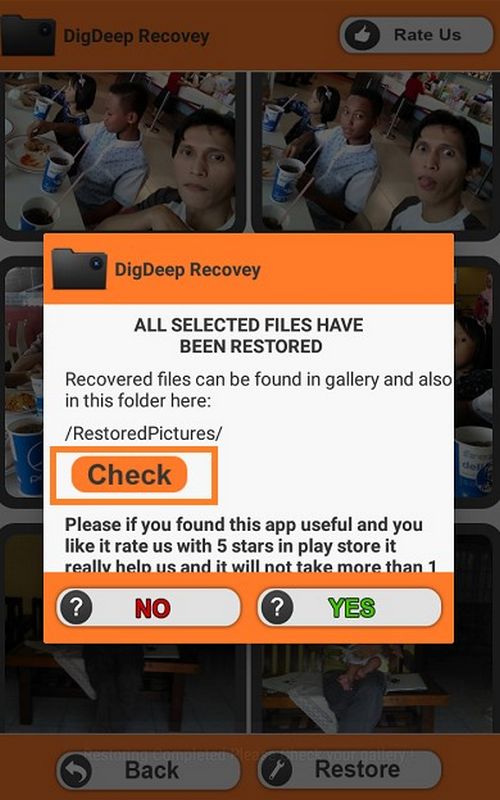 Cara Mengembalikan Foto Yang Terhapus di Android Lewat DigDeep Image Recovery 5