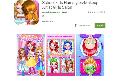 School kids Hair styles-Makeup Artist Girls Salon